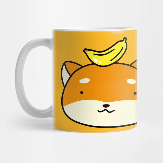 Banana Shiba Face by saradaboru